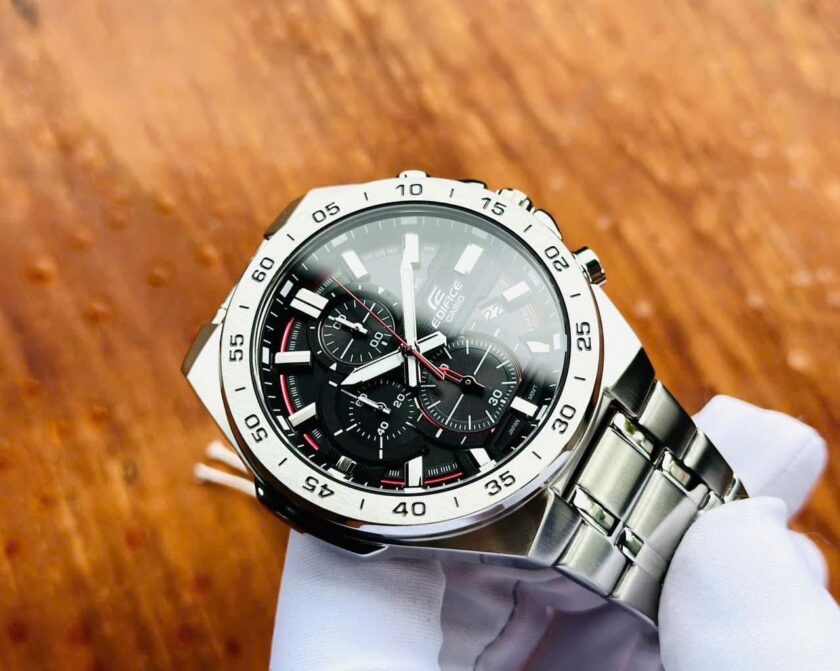 montre homme casio edifice efr 564d 1avudf bracelet en acier inoxydable chronographe résistant à l'eau