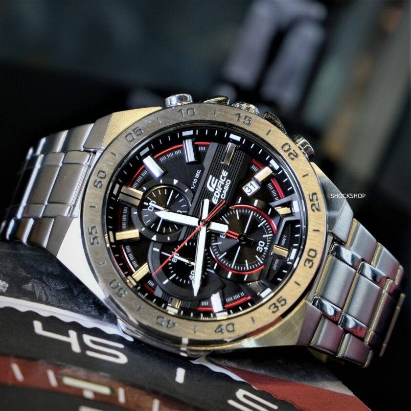 montre homme casio edifice efr 564d 1avudf bracelet en acier inoxydable chronographe résistant à l'eau