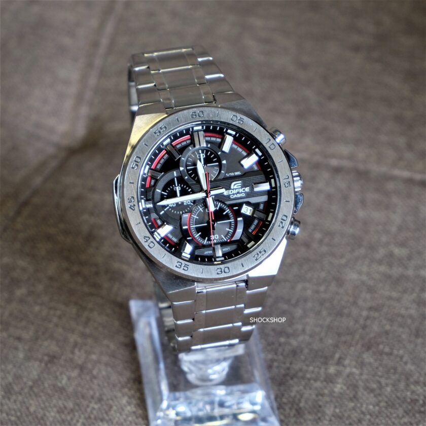 montre homme casio edifice efr 564d 1avudf bracelet en acier inoxydable chronographe résistant à l'eau