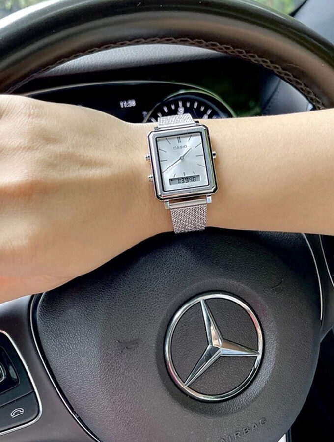 aiwatch_MTP-B205M-7EDF - Montre Homme Casio - MTP-B205M-7EDF - Bracelet en acier inoxydable - Résistant à l'eau