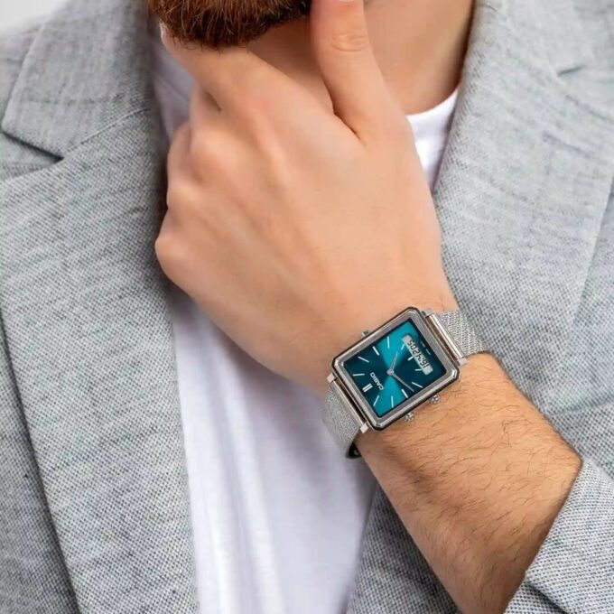 aiwatch_MTP-B205M-3EDF - Montre Homme Casio - MTP-B205M-3EDF - Bracelet en acier inoxydable - Affichage Analogique-Numérique - Résistant à l'eau