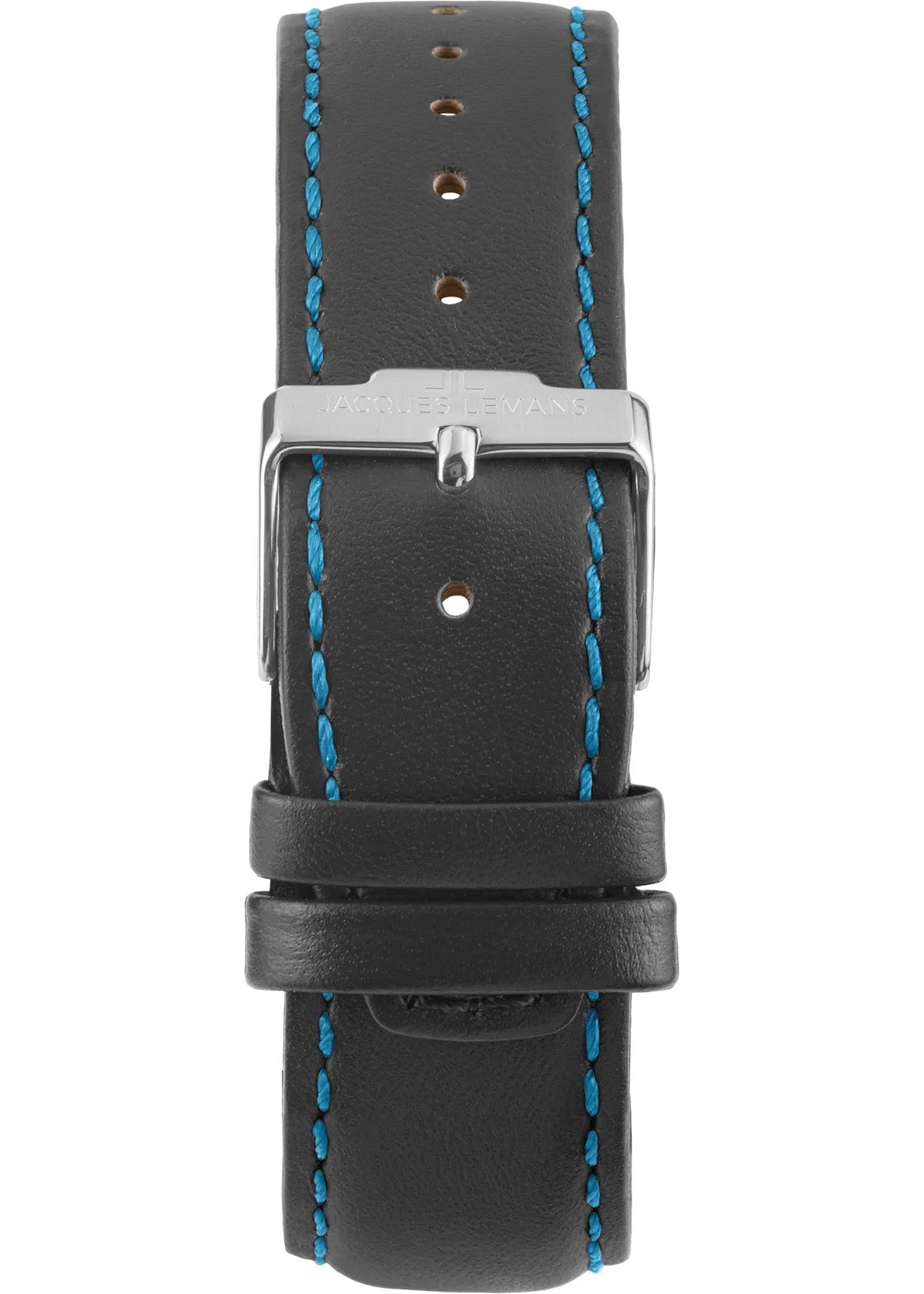 montre homme jacques lemans 1 2099b.1 chronographe bracelet en cuir véritable noir résistant à l'eau