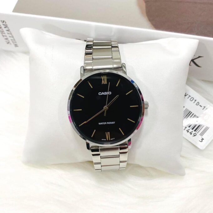 Montre Homme Casio - MTP-VT01D-1BUDF - Bracelet en acier inoxydable - Résistant à l'eau