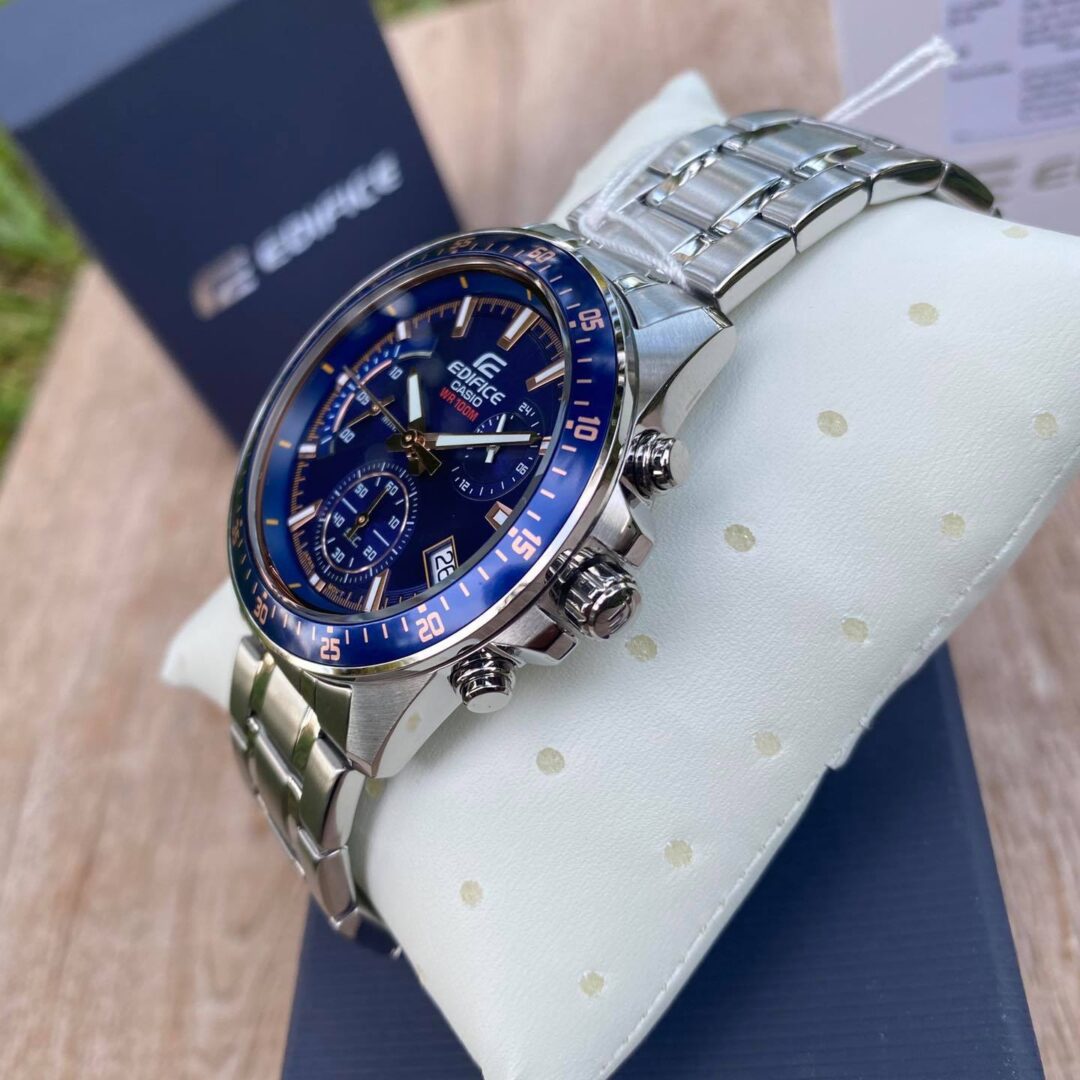 aiwatch_EFV-540D-2AVUDF - Montre Homme Casio Edifice - EFV-540D-2AVUDF - Bracelet en acier inoxydable - Chronographe - Affichage analogique - Résistant à l'eau