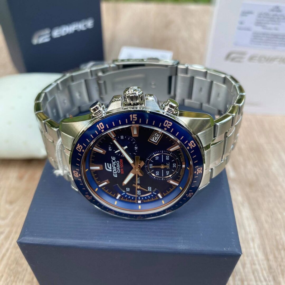 aiwatch_EFV-540D-2AVUDF - Montre Homme Casio Edifice - EFV-540D-2AVUDF - Bracelet en acier inoxydable - Chronographe - Affichage analogique - Résistant à l'eau
