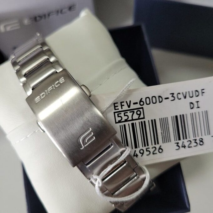 Montre Homme Casio Edifice - EFV-600D-3CVUDF - Bracelet en acier inoxydable - Chronographe - Affichage analogique - Résistant à l'eau