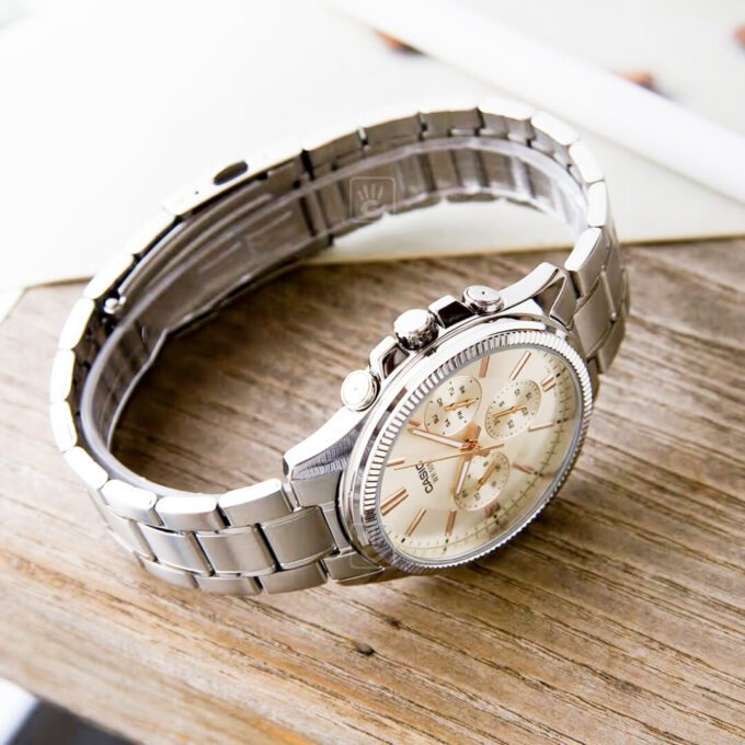 aiwatch_MTP-1375D-7A2VDF - Montre Homme Casio - MTP-1375D-7A2VDF - Bracelet en acier Inoxydable - Affichage analogique - Résistant à l'eau