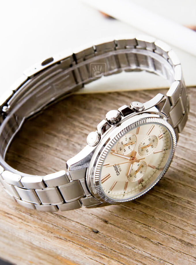 aiwatch_MTP-1375D-7A2VDF - Montre Homme Casio - MTP-1375D-7A2VDF - Bracelet en acier Inoxydable - Affichage analogique - Résistant à l'eau