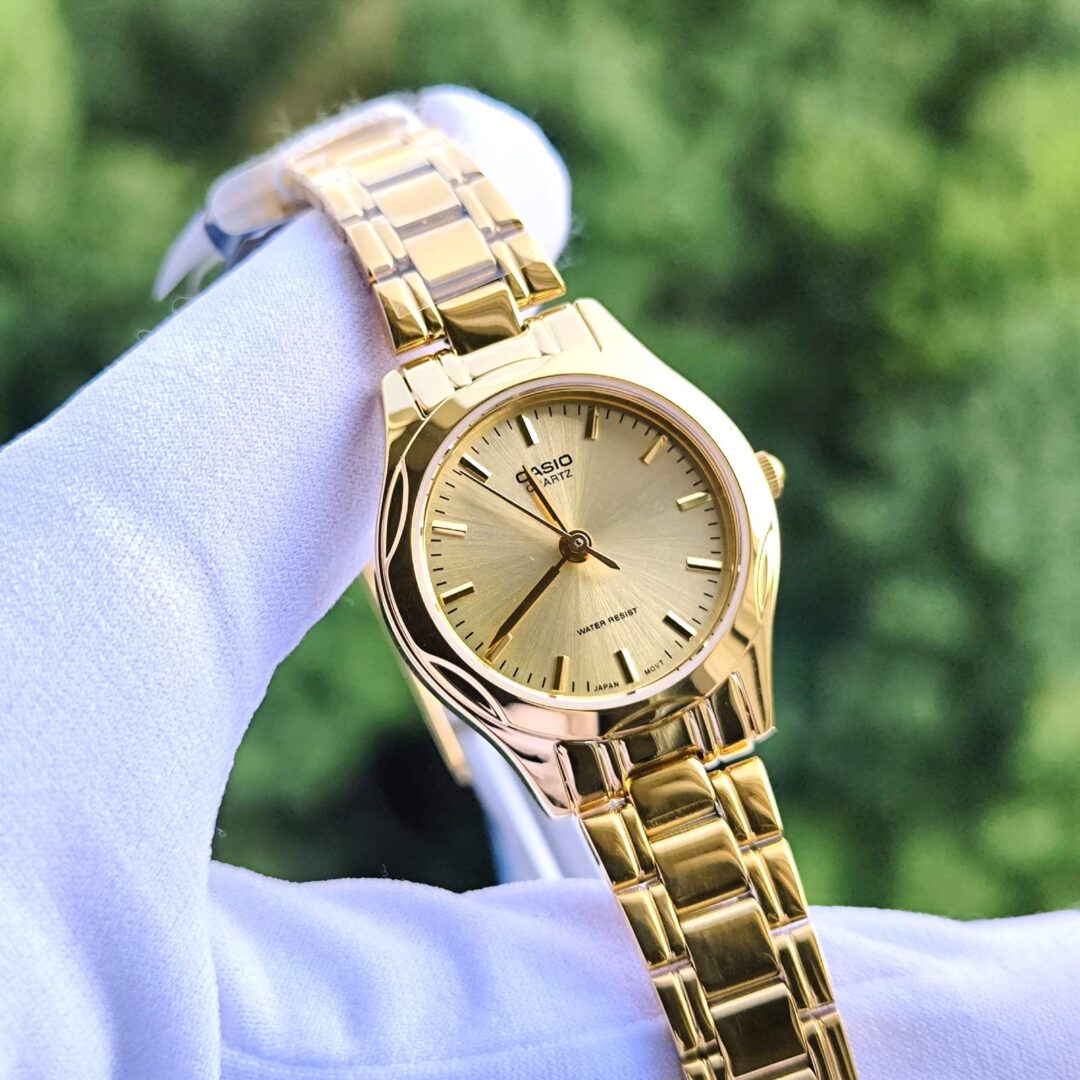 aiwatch_LTP-1275G-9ADF - Montre Femme Casio - LTP-1275G-9ADF - Bracelet en acier inoxydable - Affichage analogique - Résistant à l'eau