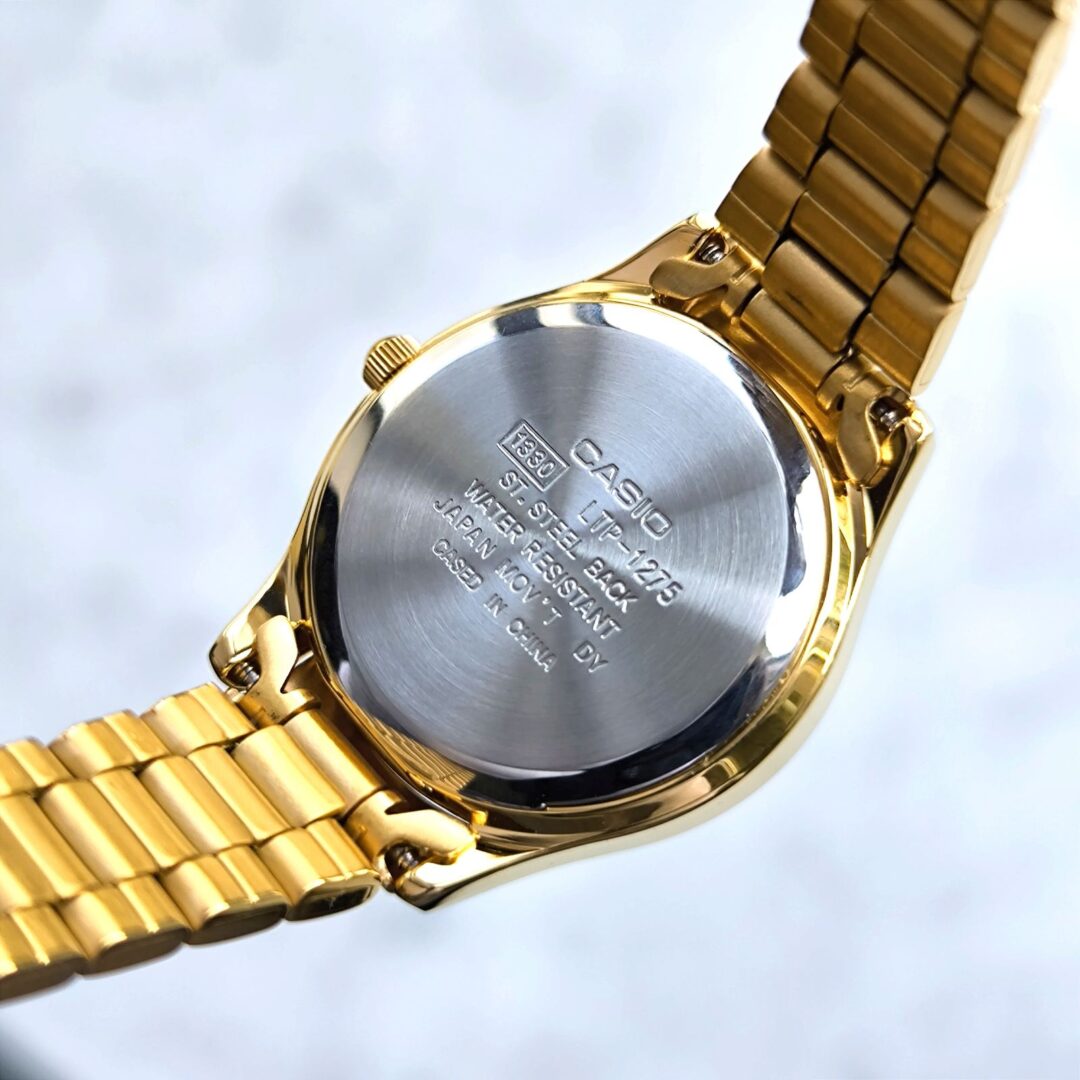 aiwatch_LTP-1275G-9ADF - Montre Femme Casio - LTP-1275G-9ADF - Bracelet en acier inoxydable - Affichage analogique - Résistant à l'eau