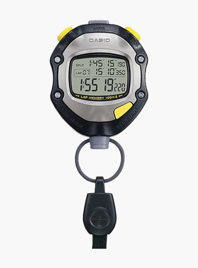 CASIO HS-70W-1DF CHRONOMÈTRE – NOIR/GRIS