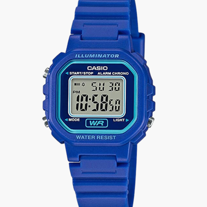 Montre Jeunesse Casio - LA-20WH-2ADF - Bracelet en Résine bleu - Affichage analogique - Résistant à l'eau