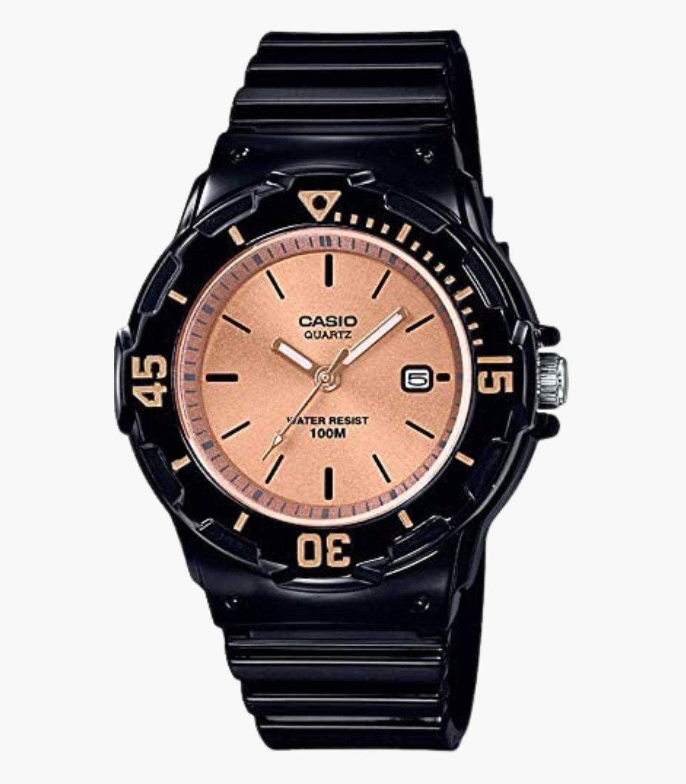 Montre Jeunesse Casio - LRW-200H-9E2VDF - Bracelet en Résine noir - Affichage analogique - Résistant à l'eau