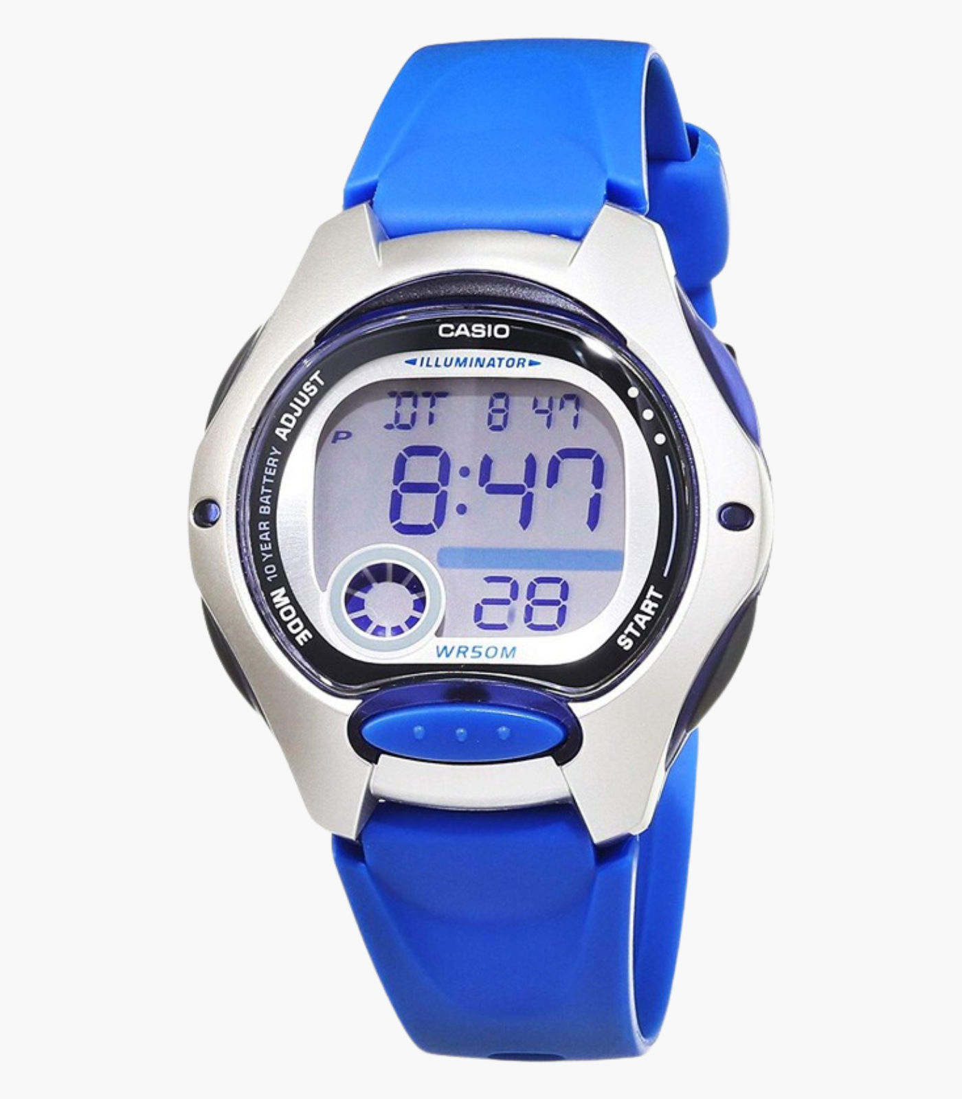 Montre Jeunesse Casio - LW-200-2AVDF - Bracelet en Résine bleu - Affichage numérique - Résistance à l'eau