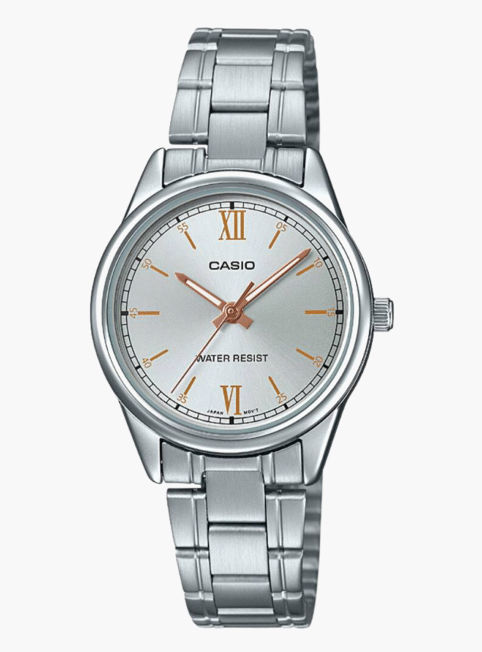 Montre Femme Casio - LTP-V005D-7B2UDF - Bracelet en acier inoxydable - Affichage analogique - Résistant à l'eau