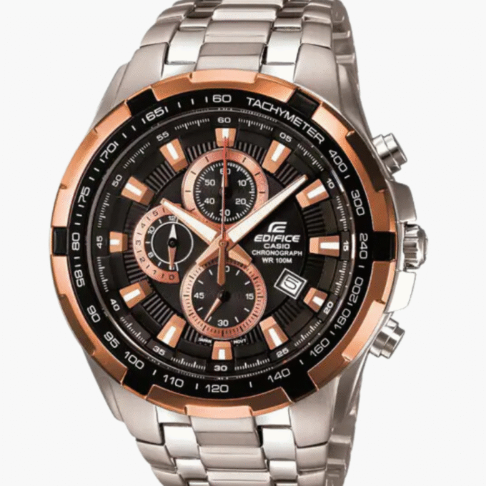 Montre Homme Casio Edifice - EF-539D-1A5VUDF - Bracelet en acier inoxydable - Chronographe - Affichage analogique - Résistant à l'eau