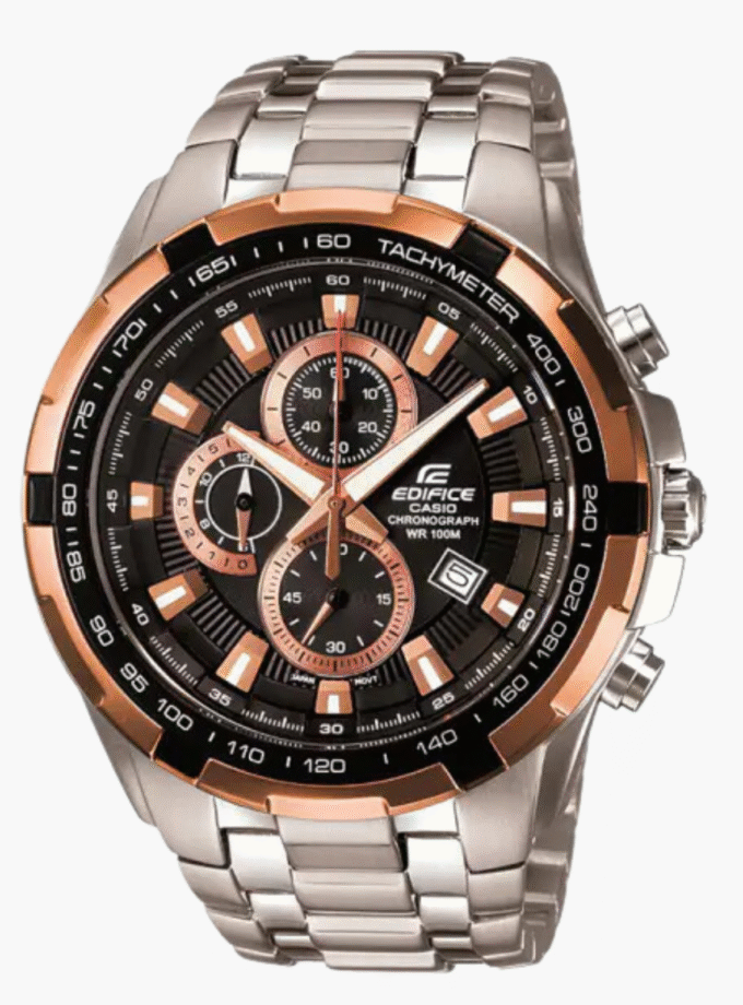 Montre Homme Casio Edifice - EF-539D-1A5VUDF - Bracelet en acier inoxydable - Chronographe - Affichage analogique - Résistant à l'eau