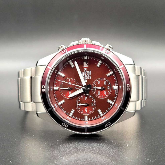 Montre Homme Casio Edifice - EFR-526D-5CVUDF - Bracelet en acier inoxydable - Chronographe - Affichage analogique - Résistant à l'eau