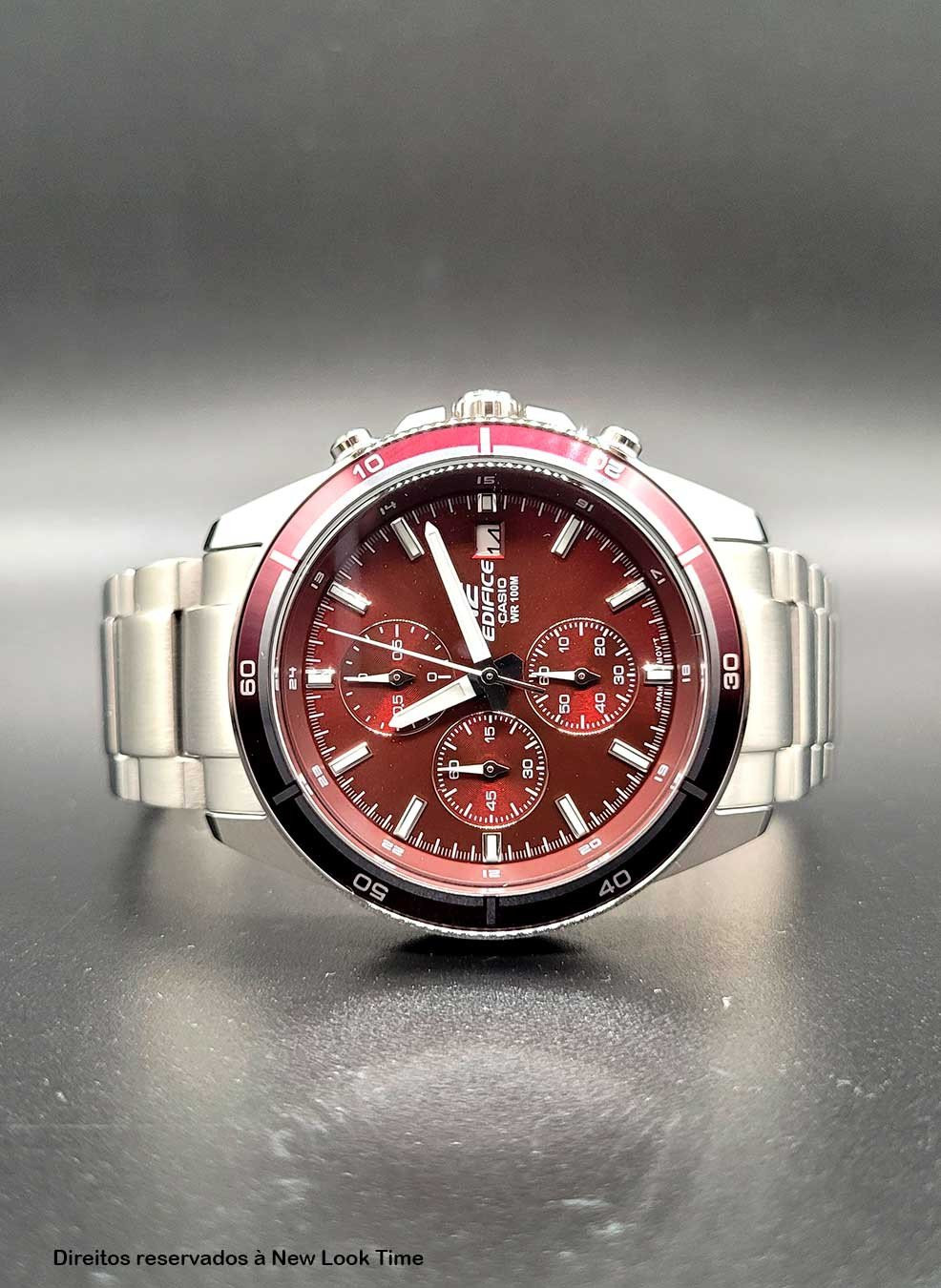 Montre Homme Casio Edifice - EFR-526D-5CVUDF - Bracelet en acier inoxydable - Chronographe - Affichage analogique - Résistant à l'eau – Image 2