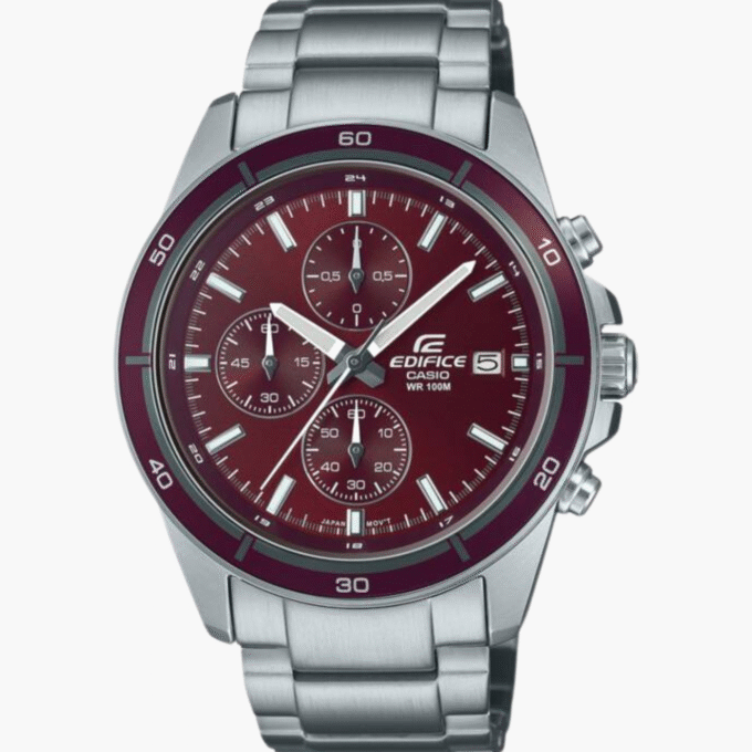 Montre Homme Casio Edifice - EFR-526D-5CVUDF - Bracelet en acier inoxydable - Chronographe - Affichage analogique - Résistant à l'eau