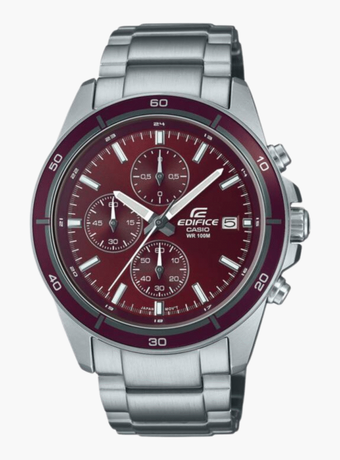 Montre Homme Casio Edifice - EFR-526D-5CVUDF - Bracelet en acier inoxydable - Chronographe - Affichage analogique - Résistant à l'eau