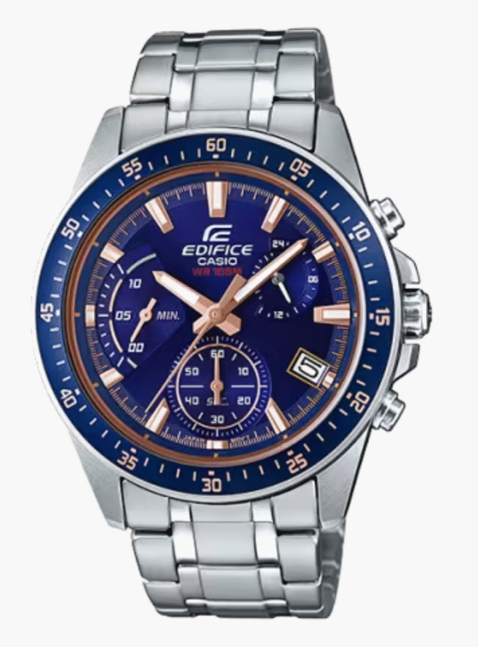 Montre Homme Casio Edifice - EFV-540D-2AVUDF - Bracelet en acier inoxydable - Chronographe - Affichage analogique - Résistant à l'eau
