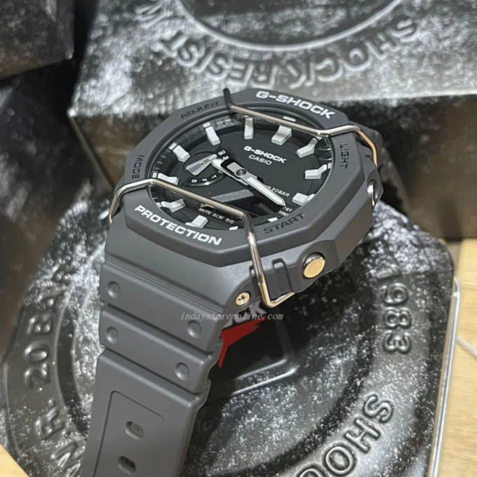 Montre Homme Casio G-shock - GA-2100PTS-8ADR - Bracelet noir en résine - Cadran Analogique - Numérique - Résistant à l'eau