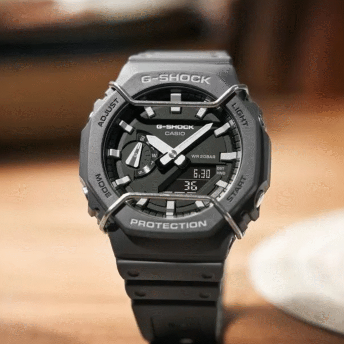 Montre Homme Casio G-shock - GA-2100PTS-8ADR - Bracelet noir en résine - Cadran Analogique - Numérique - Résistant à l'eau