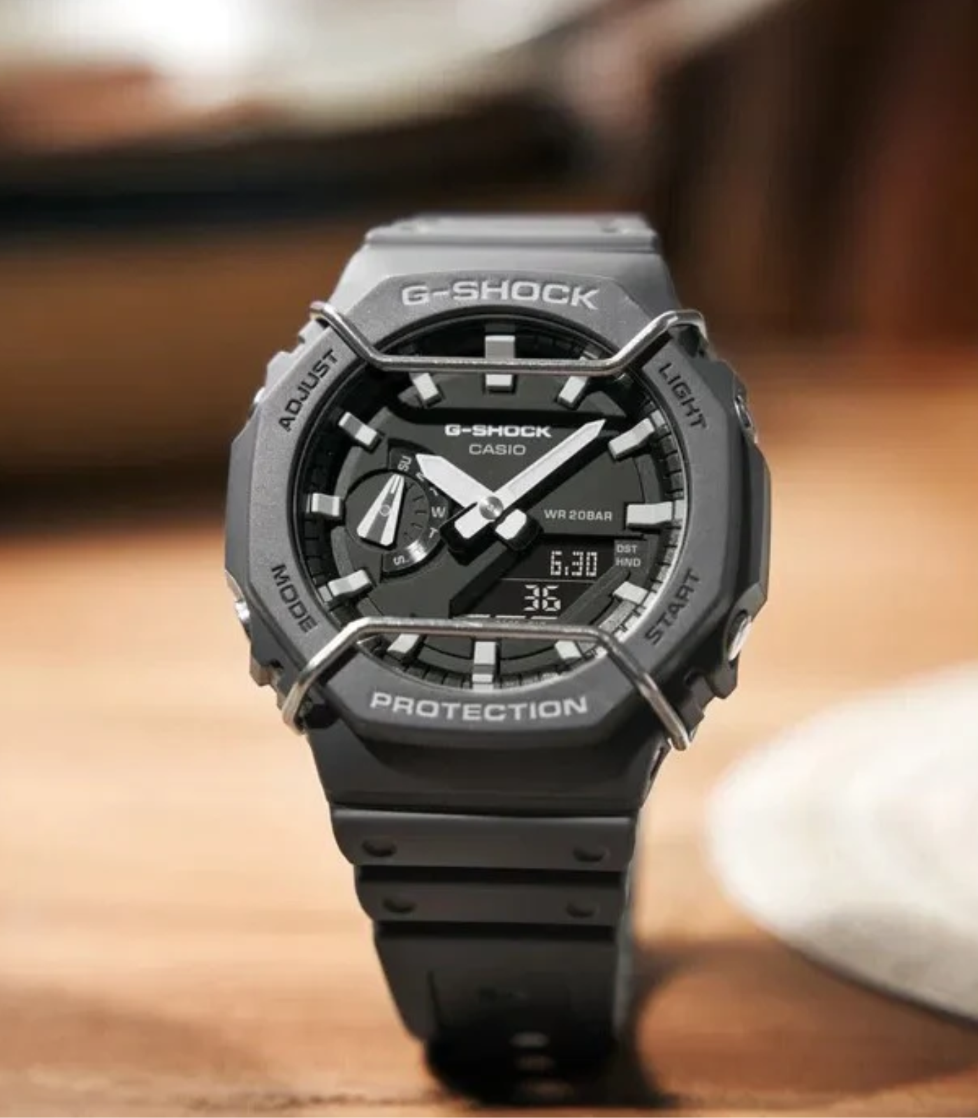 Montre Homme Casio G-shock - GA-2100PTS-8ADR - Bracelet noir en résine - Cadran Analogique - Numérique - Résistant à l'eau – Image 2