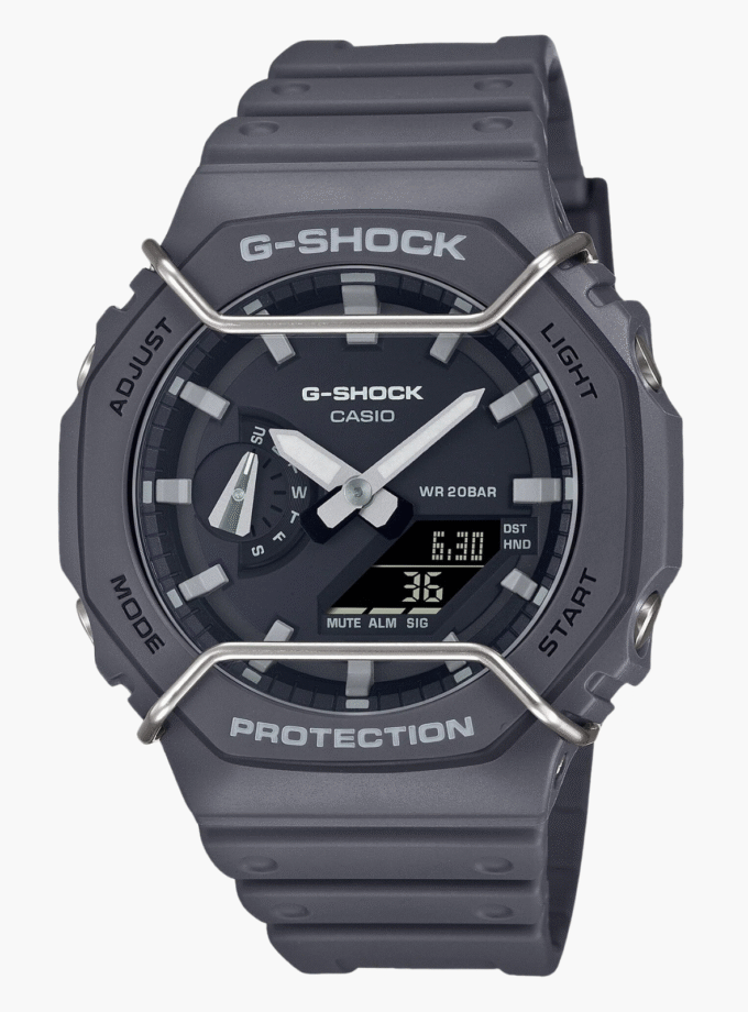 Montre Homme Casio G-shock - GA-2100PTS-8ADR - Bracelet noir en résine - Cadran Analogique - Numérique - Résistant à l'eau