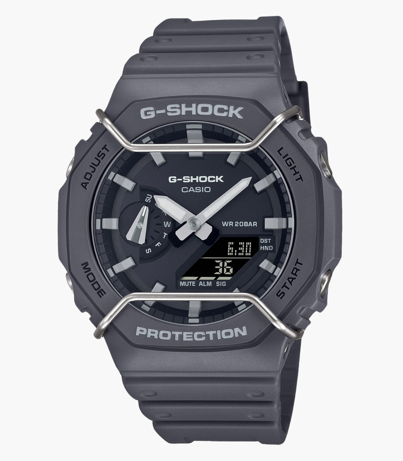 Montre Homme Casio G-shock - GA-2100PTS-8ADR - Bracelet noir en résine - Cadran Analogique - Numérique - Résistant à l'eau