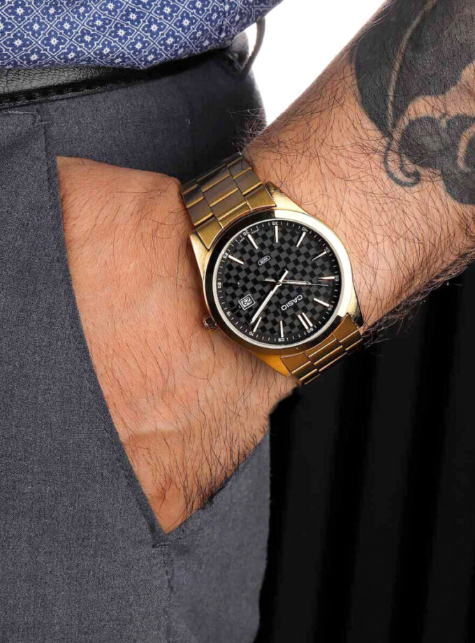 aiwatch_MTP-VD03G-1AUDF - Montre Homme Casio - MTP-VD03G-1AUDF - Bracelet en Acier inoxydable Or - Affichage analogique - Résistant à l'eau