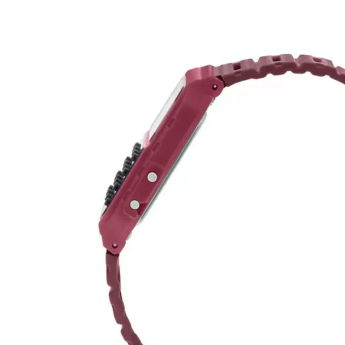 Montre Calculatrice Casio - CA-53WF-4BDF - Bracelet en Résine Rouge Bordeau - Affichage Numérique - Résistant à l'eau