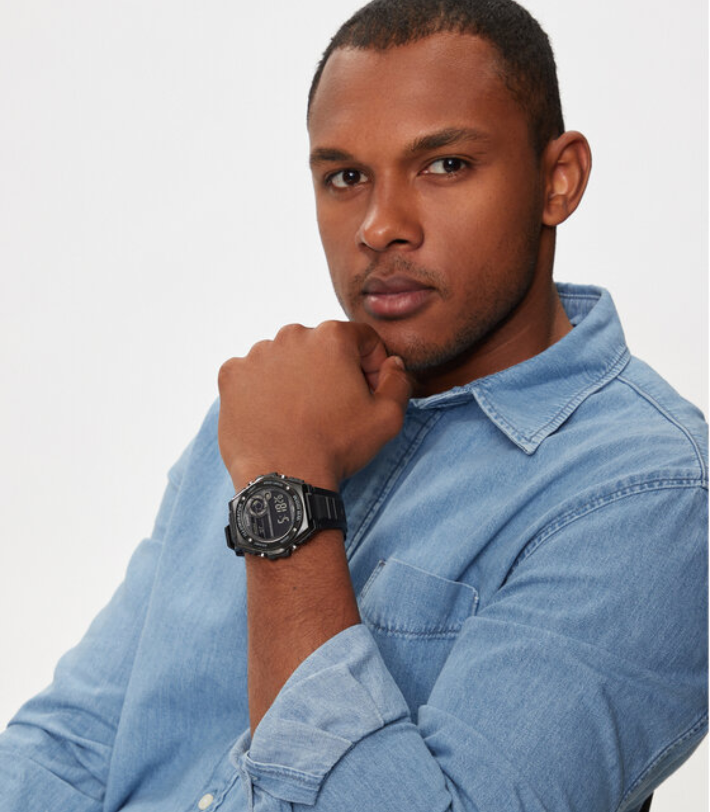 Montre Homme Casio - MWD-100HB-1BVDF - Bracelet en Résine Noir - Affichage Numérique - Résistant à l'eau – Image 4