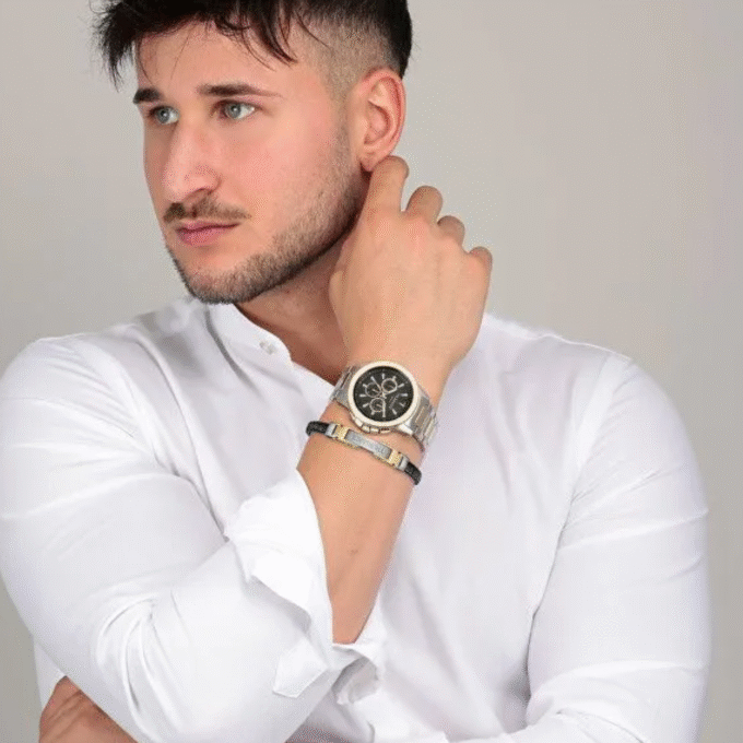 Montre Homme multifonction Trussardi T-Hawk + Bracelet - R2453153003 - Affichage analogique - Résistant à l'eau