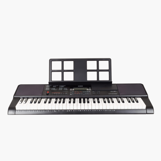 Casio CT-X700 avec 61 Touches à Frappe Dynamique, 600 sons & 195 Rythmes d'accompagnement, Noir