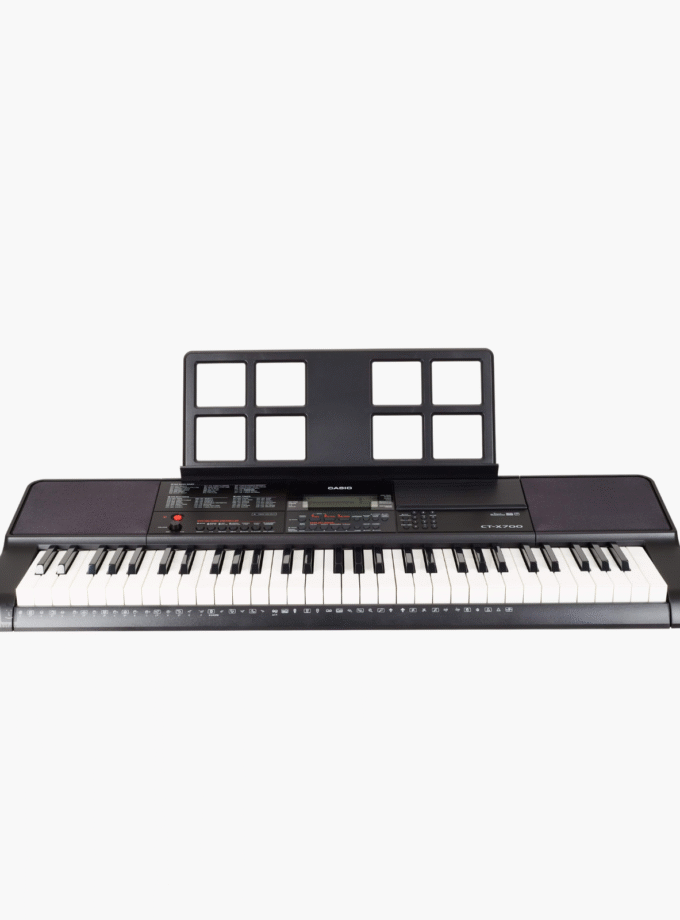 Casio CT-X700 avec 61 Touches à Frappe Dynamique, 600 sons & 195 Rythmes d'accompagnement, Noir