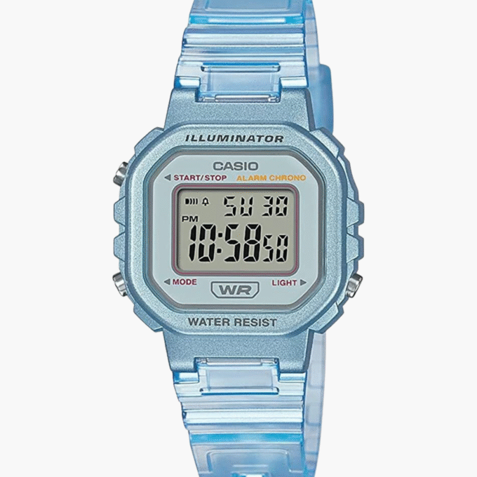 Montre Jeunesse Casio - LA-20WHS-2ADF - Bracelet en Résine Bleu - Affichage numérique - Résistant à l'eau