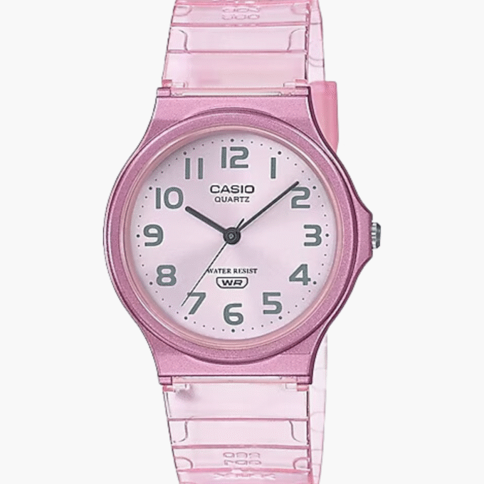 Montre Jeunesse Casio - MQ-24S-4BDF - Bracelet en Résine rose - Affichage analogique - Résistant à l'eau