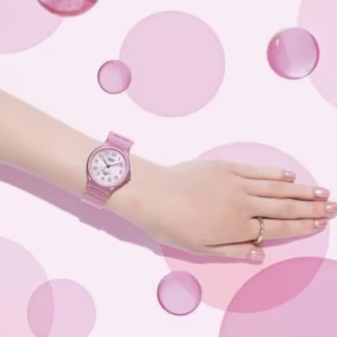 Montre Jeunesse Casio - MQ-24S-4BDF - Bracelet en Résine rose - Affichage analogique - Résistant à l'eau