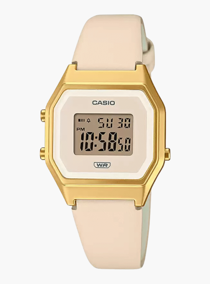 Montre Femme Casio - LA680WEGL-4DF - Bracelet en Résine - Affichage numérique - Résistant à l'eau