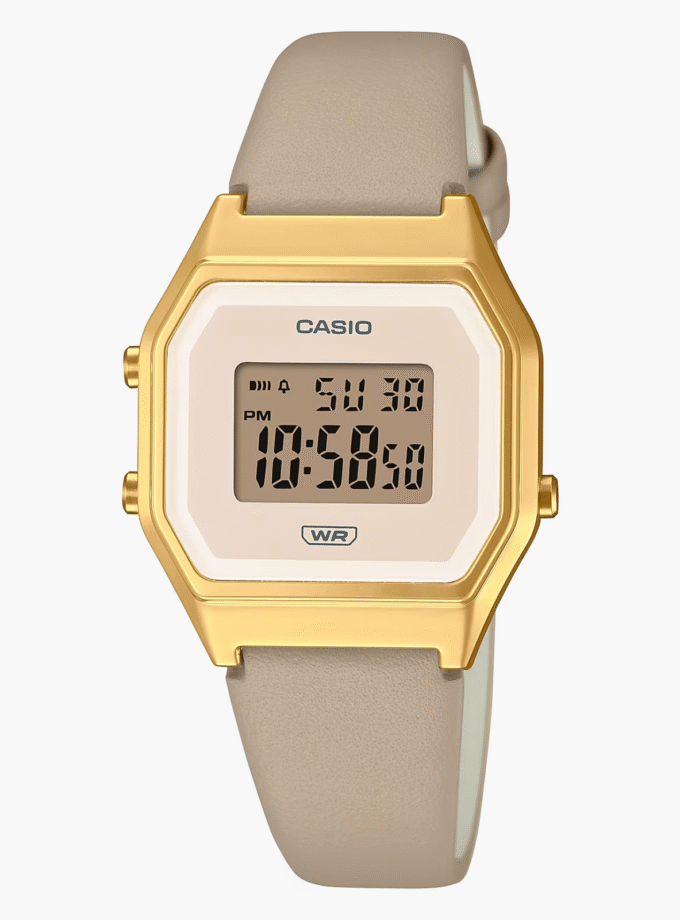 Montre Femme Casio - LA680WEGL-5DF - Bracelet en Résine - Affichage numérique - Résistant à l'eau