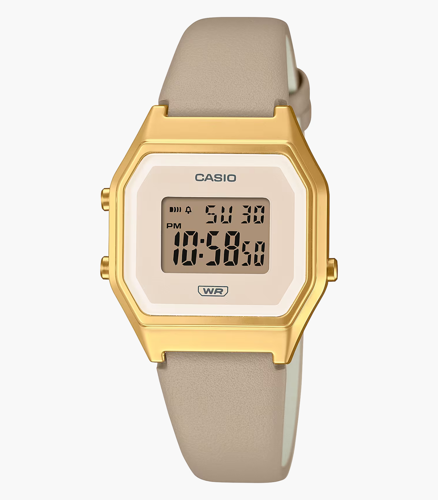 Montre Femme Casio - LA680WEGL-5DF - Bracelet en Résine - Affichage numérique - Résistant à l'eau