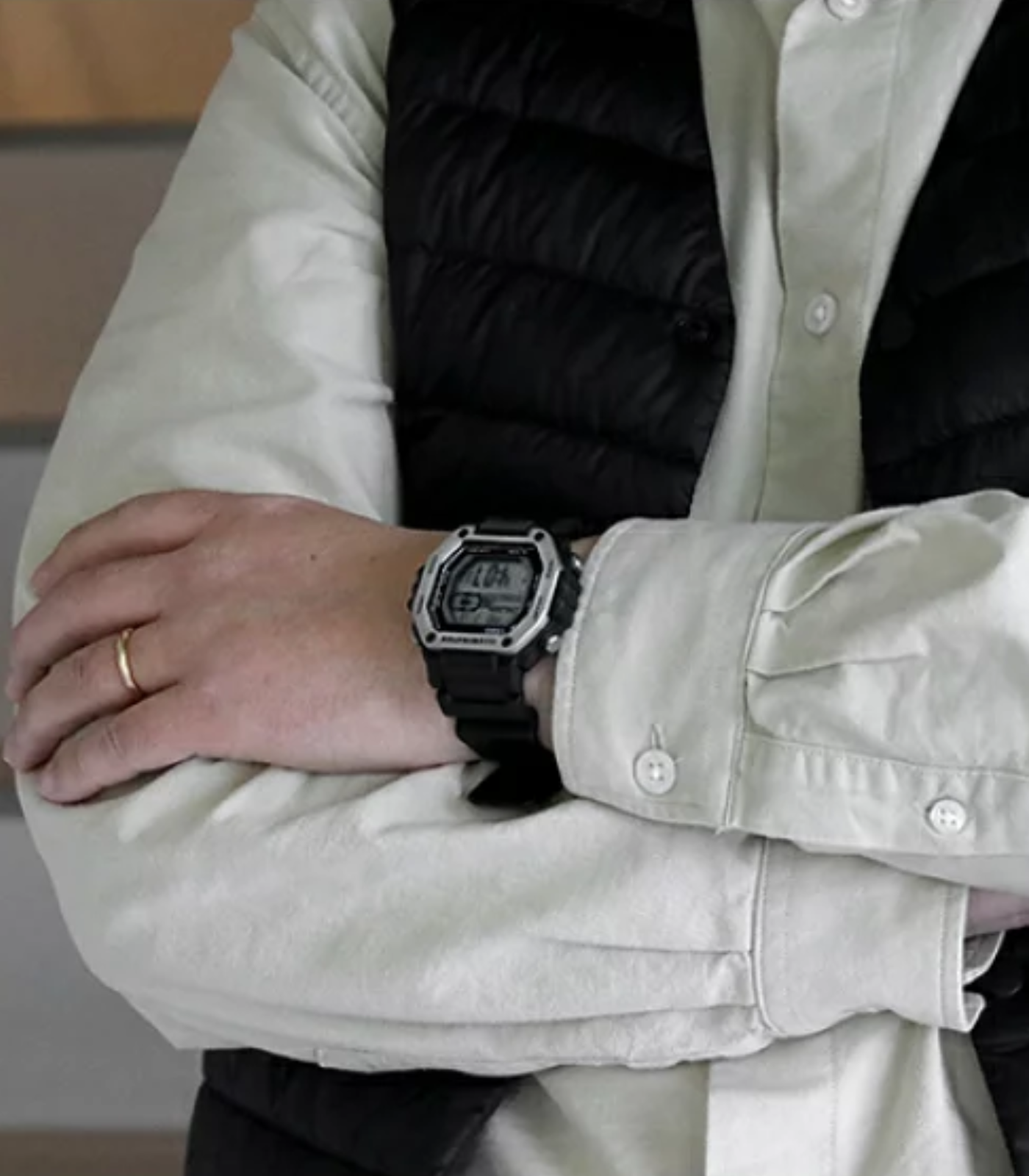 Montre Homme Casio - MWD-110H-1AVDF - Bracelet en Résine Noir - Affichage Numérique - Résistant à l'eau – Image 3