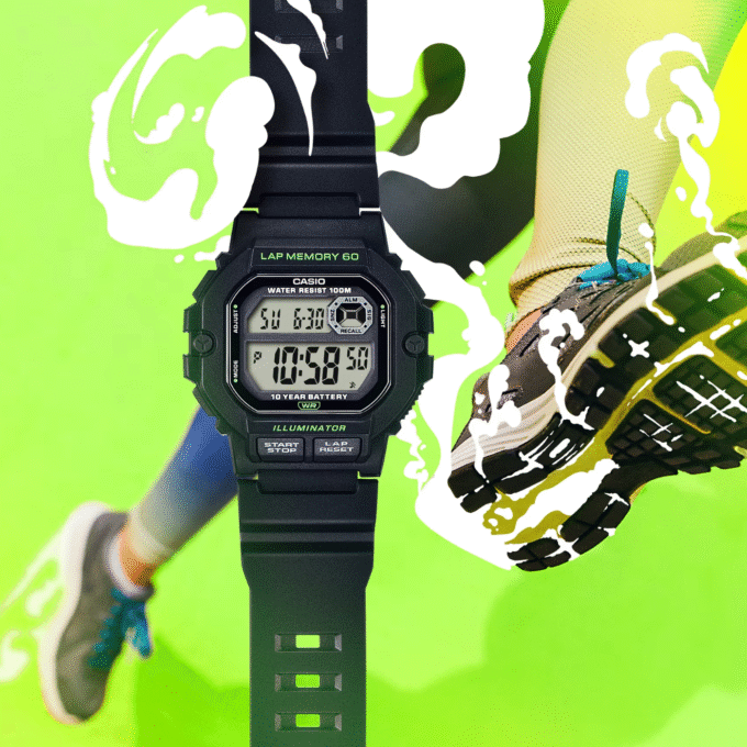 Montre Homme Casio - WS-1400H-1AVDF - Bracelet en Résine Noir - Affichage Numérique - Résistant à l'eau