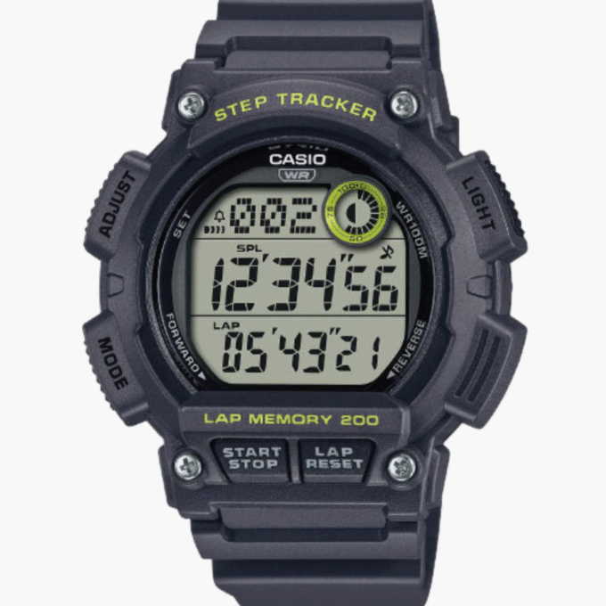 Montre Homme Casio - WS-2100H-8AVDF - Bracelet en Résine Noir - Affichage Numérique - Résistant à l'eau