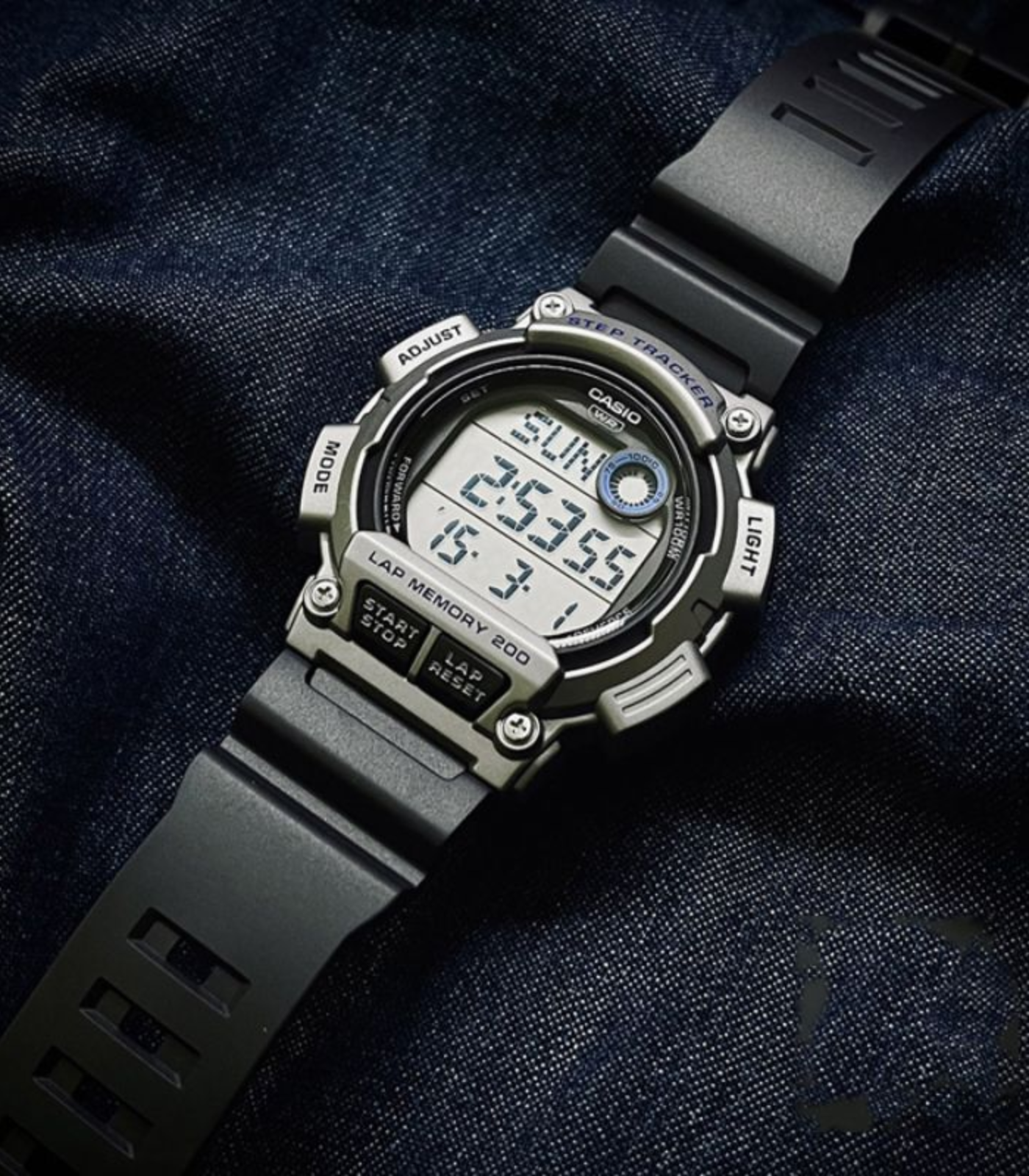 Montre Homme Casio -  WS-2100H-1A2VDF - Bracelet en Résine Noir - Affichage analogique - Résistant à l'eau – Image 3