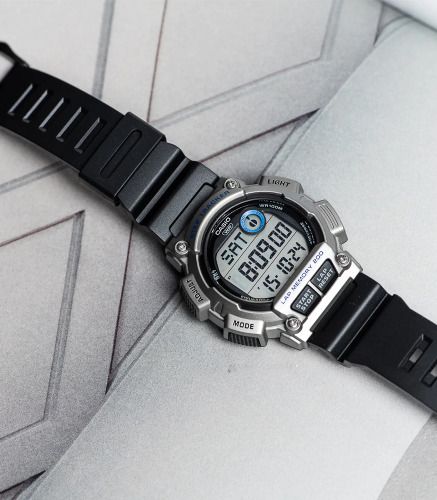 Montre Homme Casio -  WS-2100H-1A2VDF - Bracelet en Résine Noir - Affichage analogique - Résistant à l'eau – Image 2