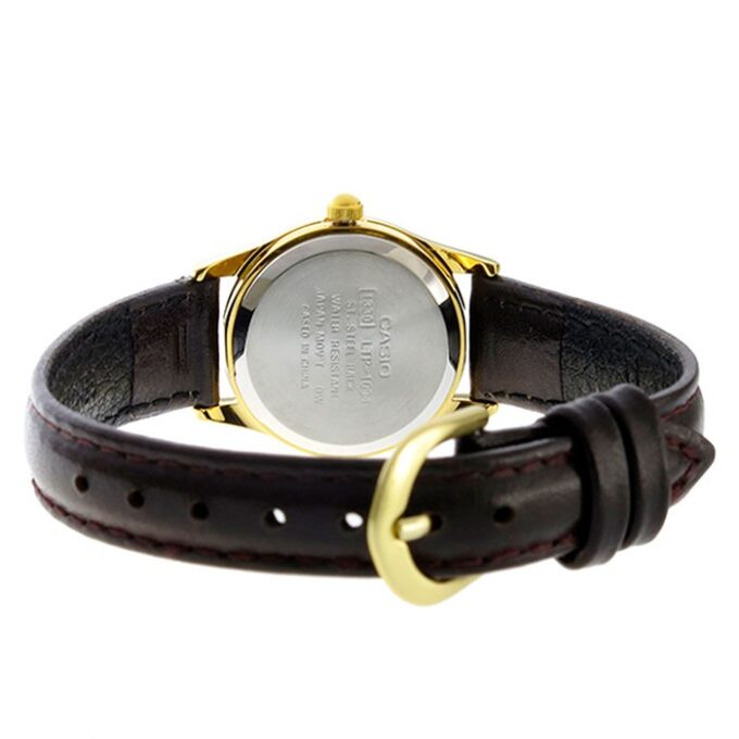 Montre Femme Casio - LTP-1094Q-7B5RDF - Bracelet en Cuir marron - Affichage analogique - Résistant à l'eau