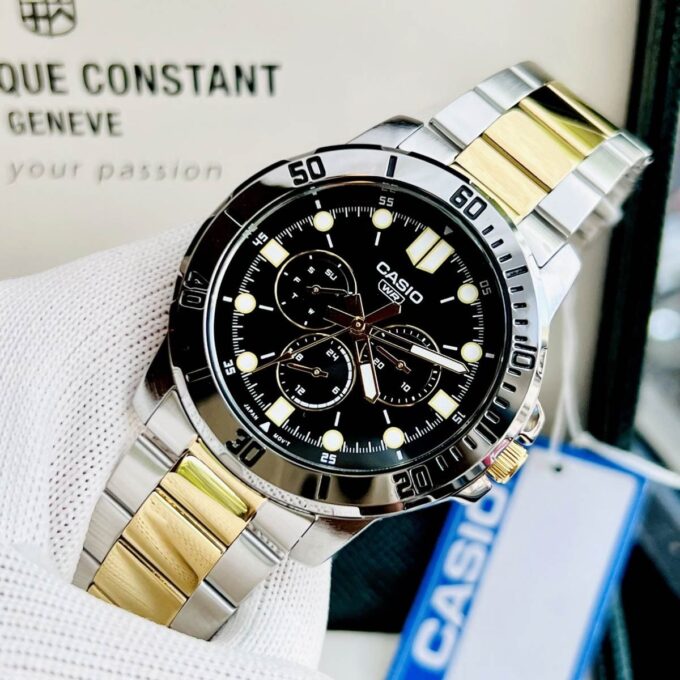 Montre Homme Casio - MTP-VD300SG-1EUDF - Bracelet en Acier inoxydable - Affichage analogique - Résistant à l'eau